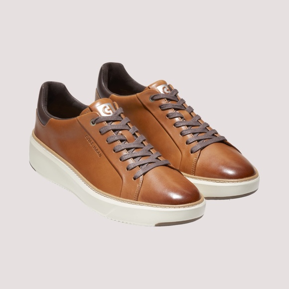 Men\'s Cole Haan GrandPro Topspin Sneaker in British Tan. C34229 main image 5